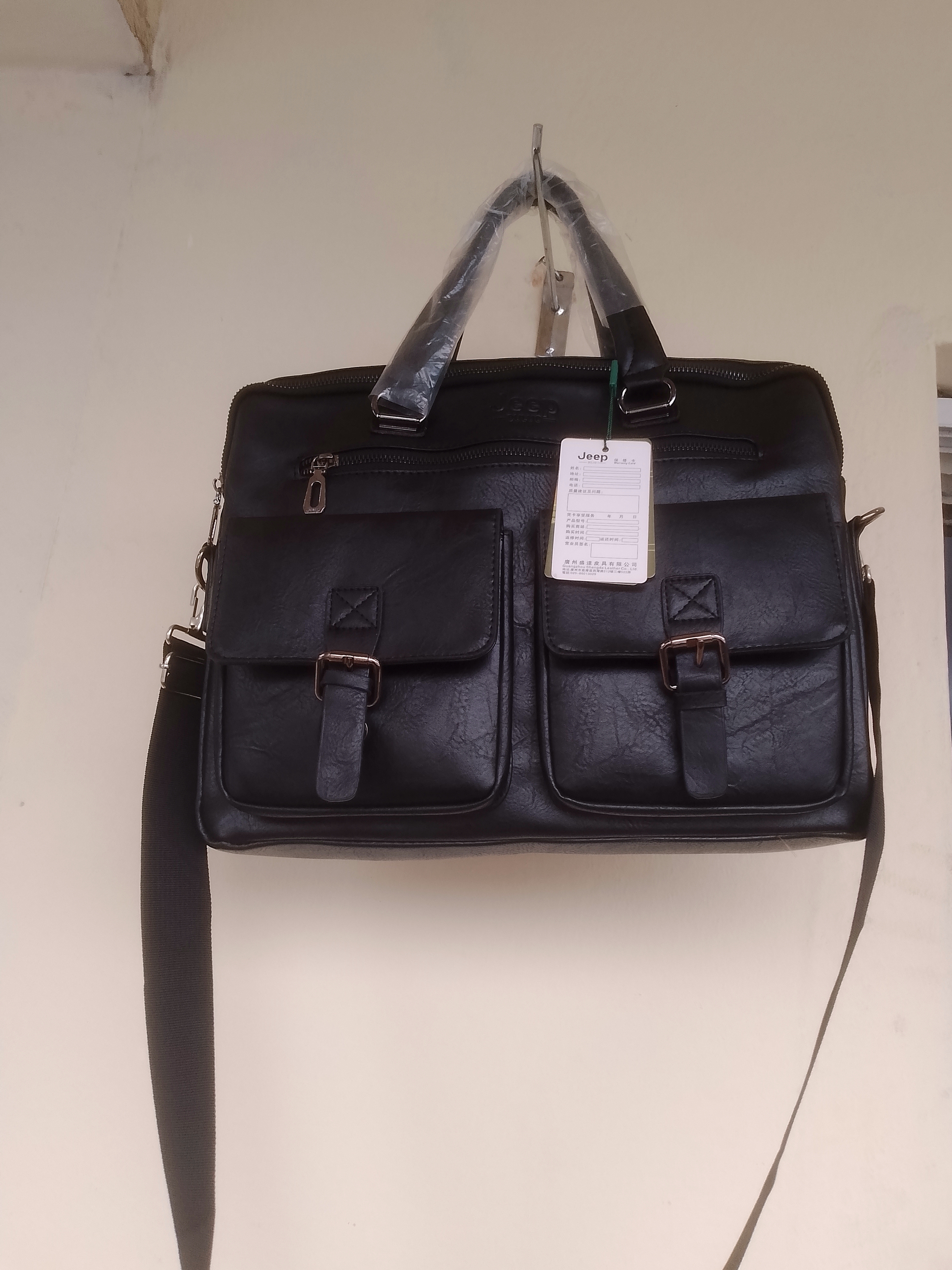 Leather laptops bag
