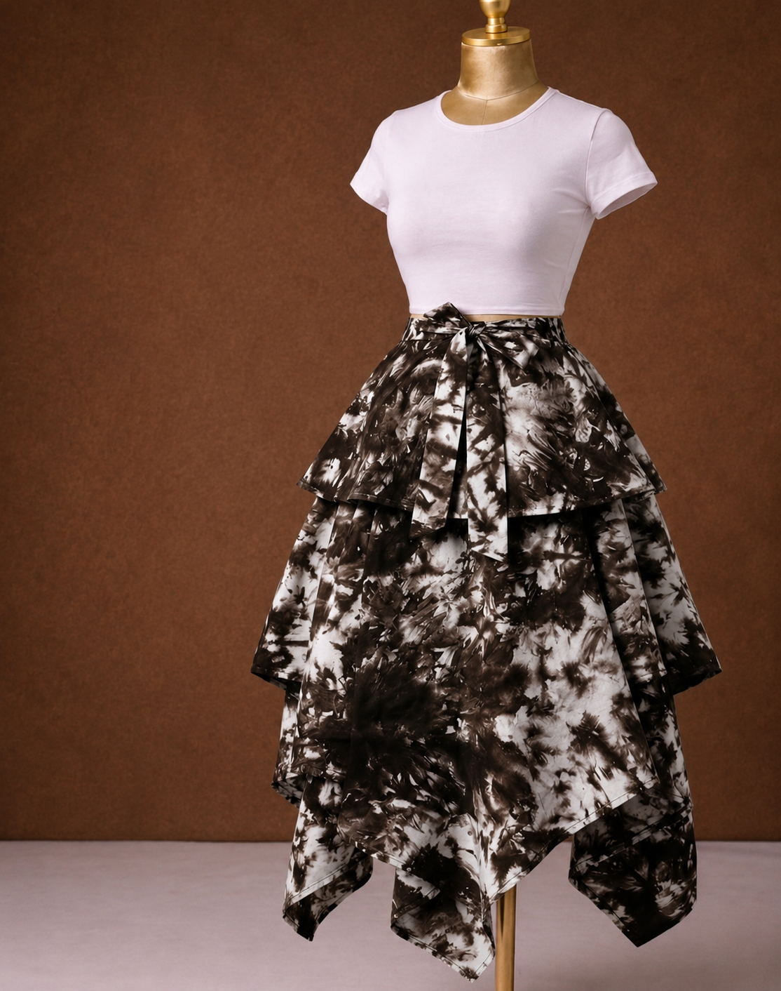 Handkerchief Skirt (Brown)