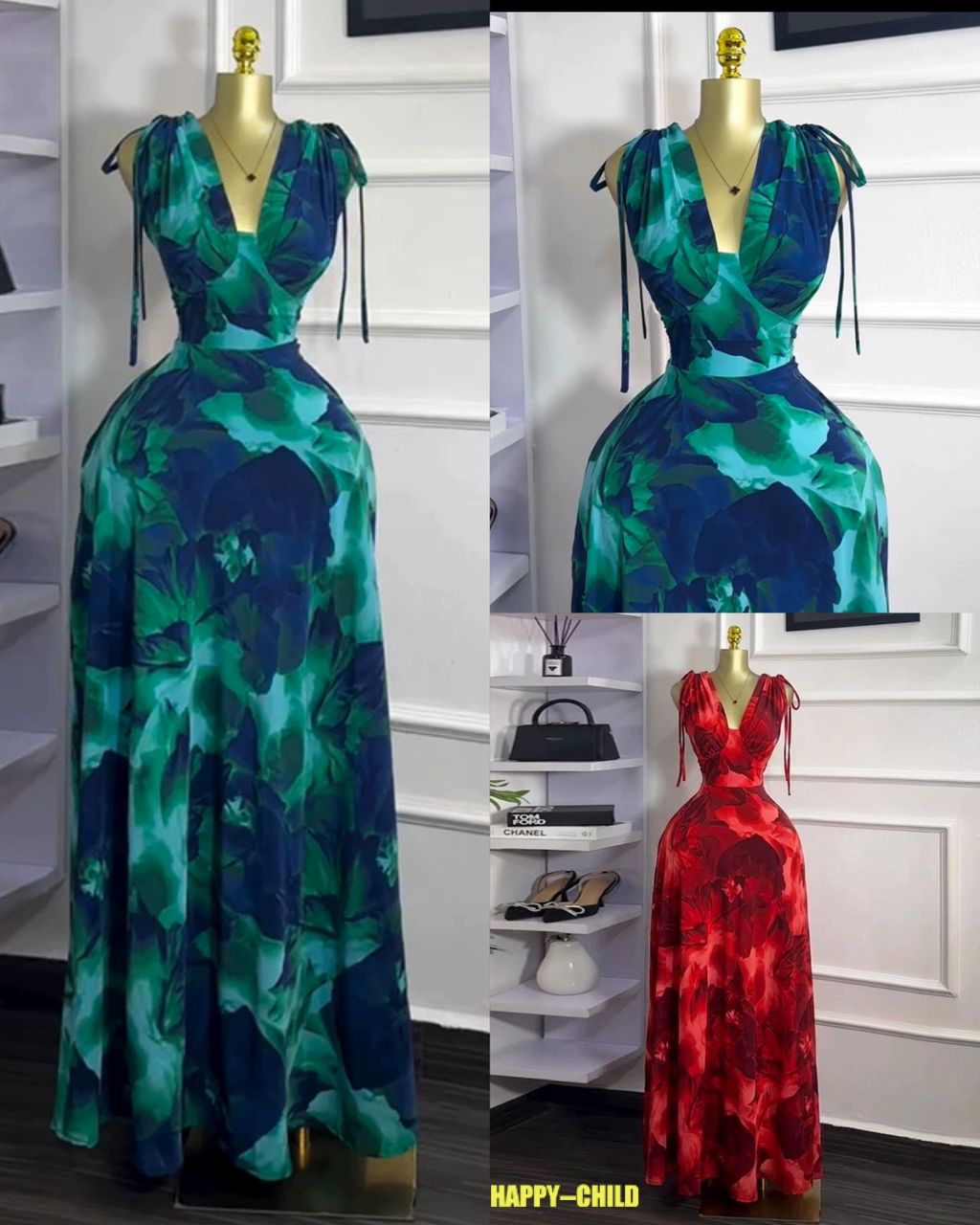 Luxury Floral Maxi Dress